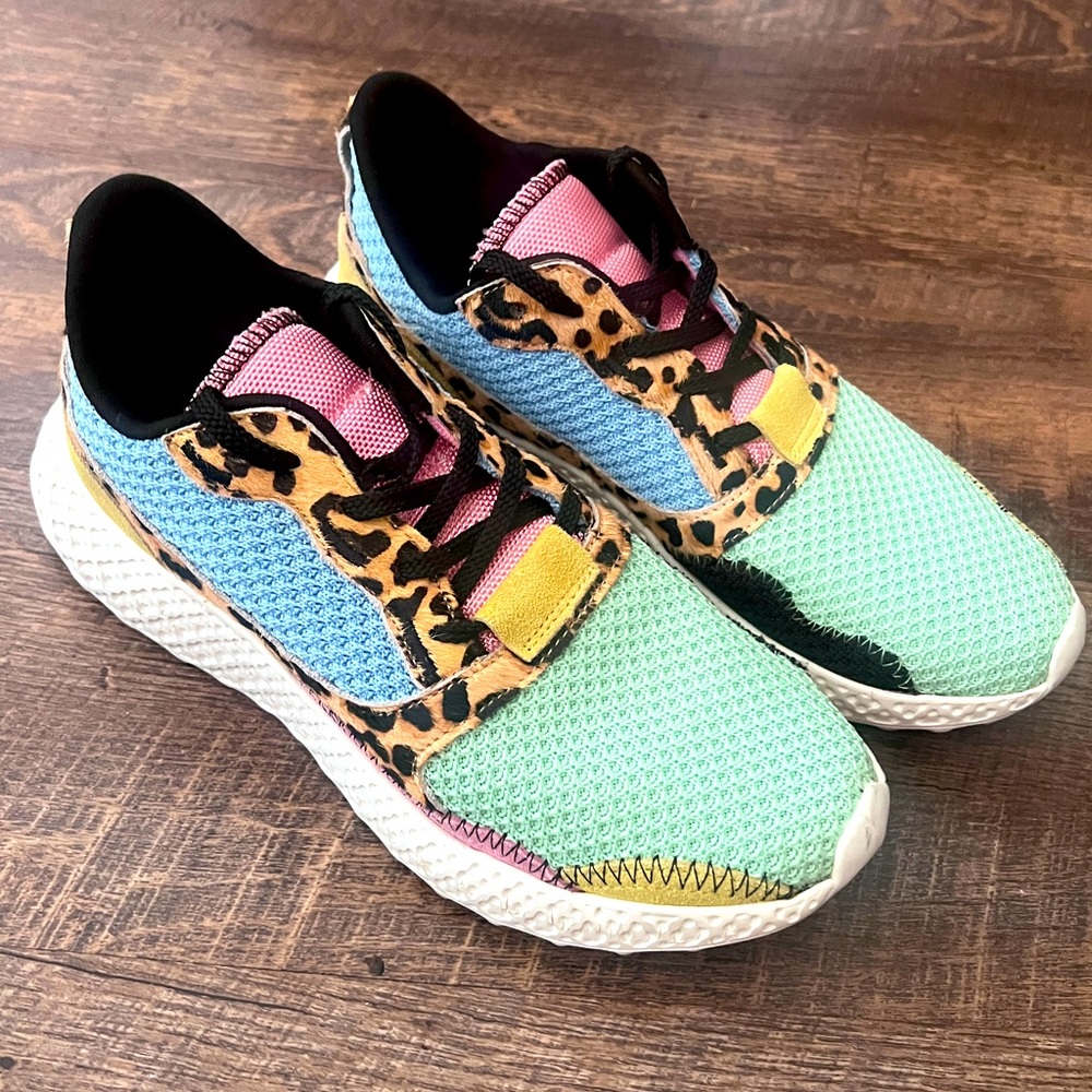 Steve Madden Running Shoes multicolored leopard size 7m